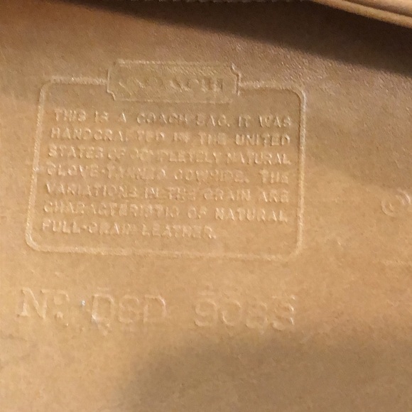 VINTAGE COACH Tribeca Camel Glove Tanned Leather Bleeker Duffle Shoulder Bag - Picture 6 of 17